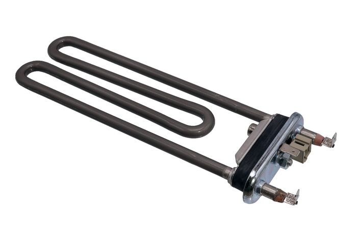 Тен для пральної машини Zanussi 1750W L=185 із датчиком 5kОм із буртом Kawai TPd-190-SB