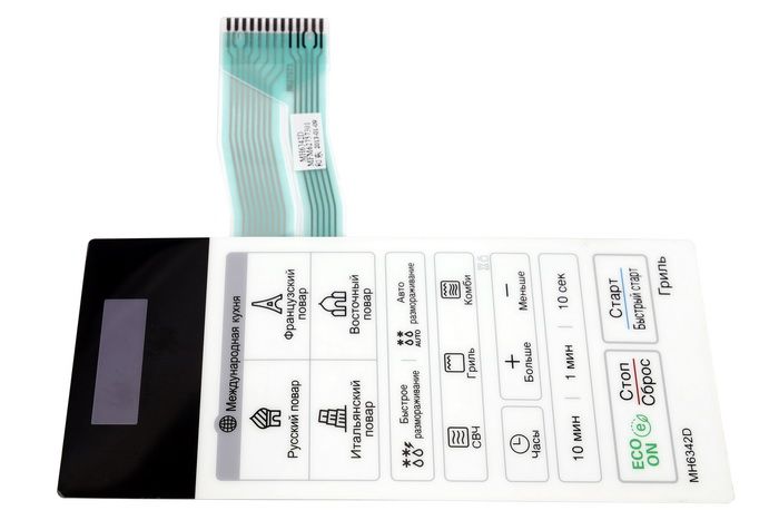 Клавиатура к микроволновой печи LG MH6342D MFM62757301 Оригинал
