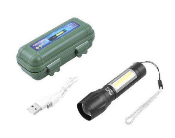 Фонарь светодиодный аккумуляторный с кейсом BL-509  USB