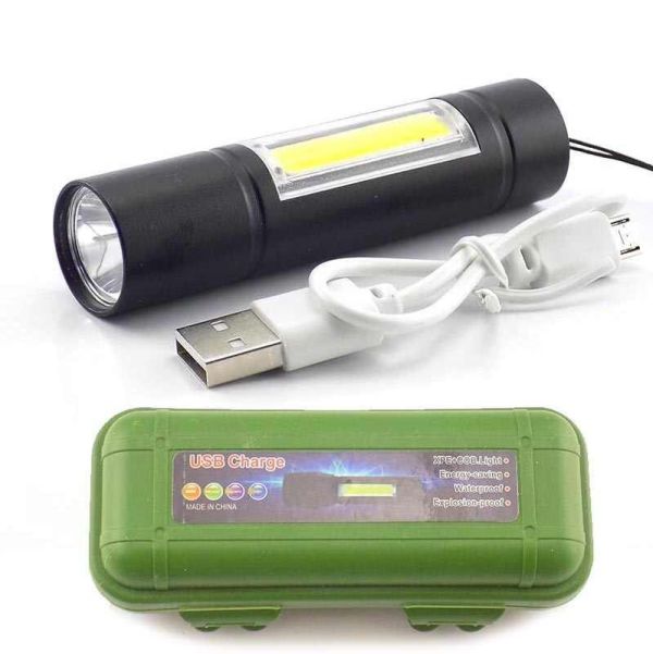 Фонарь светодиодный аккумуляторный с кейсом BL-510  USB