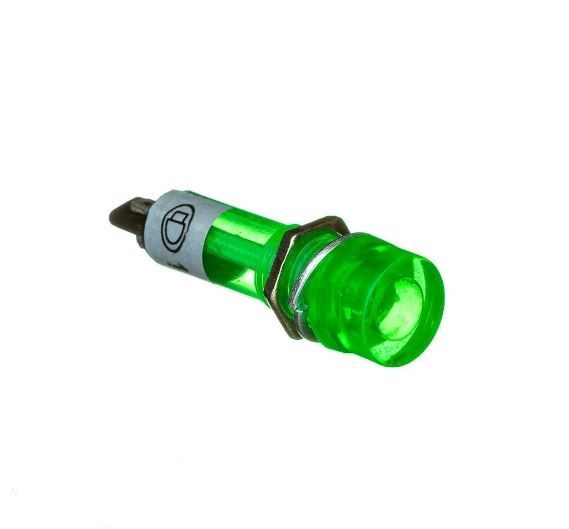 Світлодіодний індикатор XD10-3 зелений d=10 мм 12v 1019005 Daier
