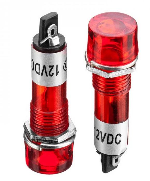 Світлодіодний індикатор XD10-3 12В червоний d=10мм Daier 1013213