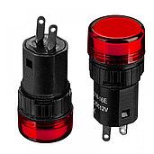 Світлодіодний індикатор AD16-16Е 12V червоний d=16мм Daier 1013200