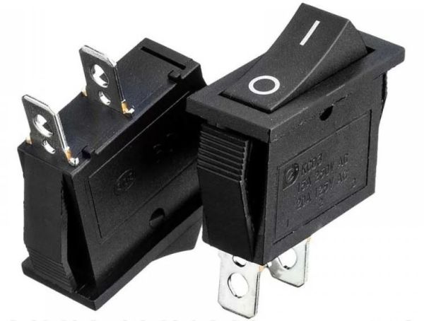 Перемикач KCD3-111, OFF-(ON), (2pin) 15А чорний 27.8х10.5мм Daier&nbsp;1015738