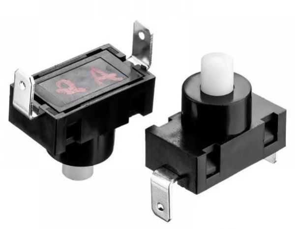 Кнопка натискна з фіксацією PBS-02А 2А 250V Daier 1014186