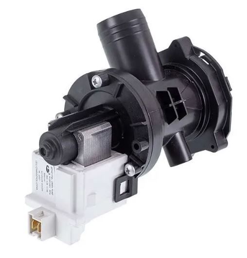 Насос зливний для пральної машини Ariston 28W контакти разом ззаду C00195117