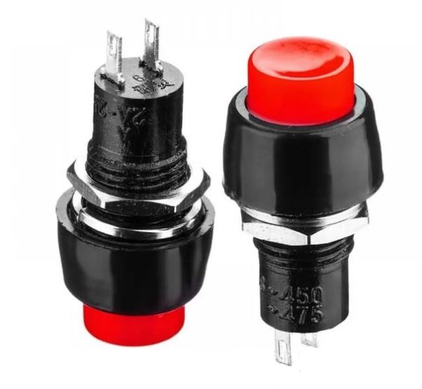 Кнопка натискна з фіксацією DS-450 ON-OFF 2А червона Daier 1014176