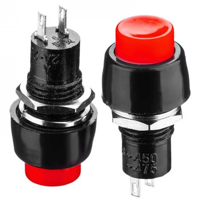 Кнопка натискна без фіксації DS-451 ON-OFF 2А червона Daier 1014181
