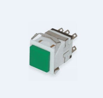 Кнопка натискна з фіксацією KD2-23 ON-ON 6А 250В зелена Daier 1018191