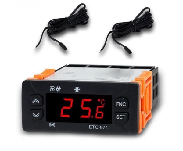 Контролер температури ID-974 на 2 датчики Whicepart ETC-974