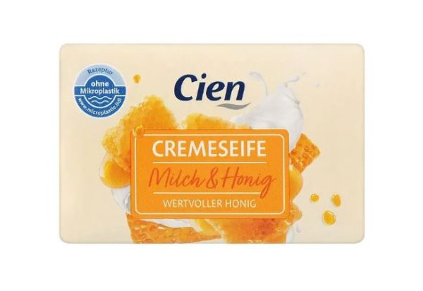 Крем-мило Cien Creme Seife Milch &amp; Honig з молоком та медом 150гр. Німеччина 4056489366478