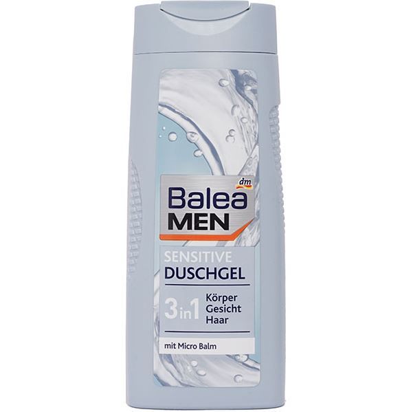 Гель-крем для душу для чутливої шкіри Balea Men 3in1 Sensitive Shower Gel 300мл Німеччина DM-031