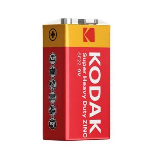 Батарейка крона KODAK 9V сольова 6F22 HEAVY DUTY 319