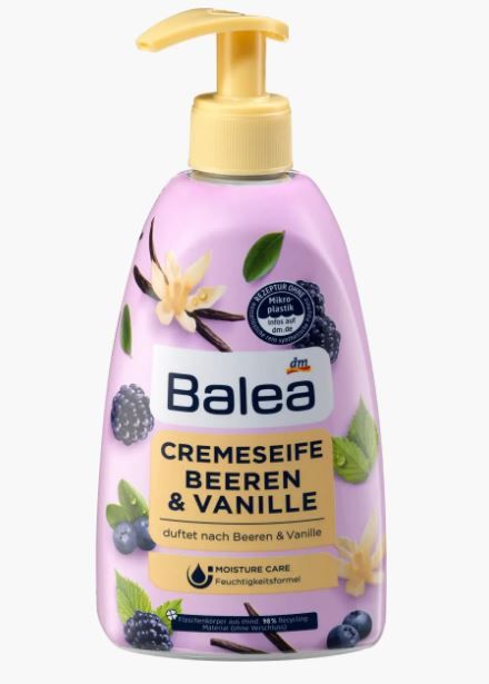 Рідке крем-мило для рук Balea Beeren und Vanille 500мл Німеччина 4066447008135