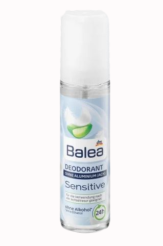 Дезодорант для жінок спрей Balea Sensitive mit Aloe Vera 75мл Німеччина 4010355559616