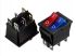 Перемикач KCD2-2101N, ON-OFF, (6 pin) 20А червоний+синий 27.8х21.8мм Daier&nbsp;1015713