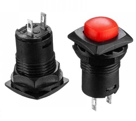 Кнопка нажимная с фиксацией DS-226 OFF-(ON) красный 1,5А Daier 1014154