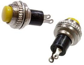 Кнопка натискна без фіксації DS-314 OFF-(ON) жовтий 0,5А Daier 1014161