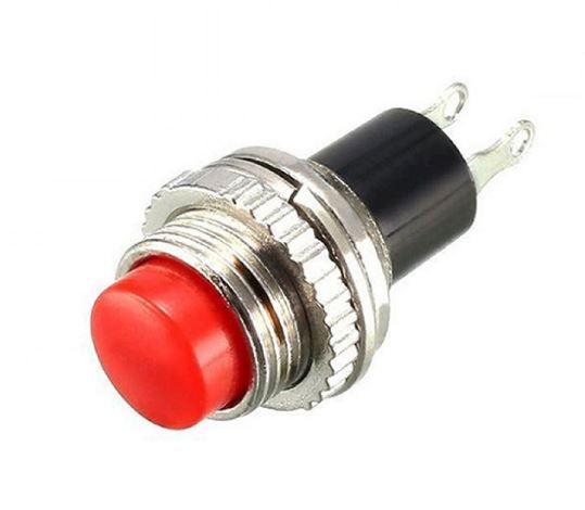 Кнопка натискна без фіксації DS-314 OFF-(ON) червоний 0,5А Daier 1014164