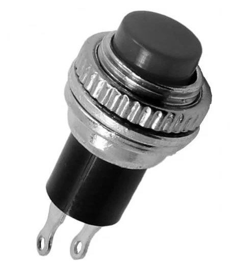 Кнопка натискна без фіксації DS-314 OFF-(ON) чорний 0,5А Daier 1014165