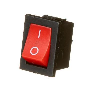 Перемикач KCD1-101 ON-OFF 6А (2pin) червоний Daier 1018160