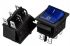 Перемикач KCD2-202/N OFF-(ON) (6 pin) синій 250В 16А Daier 1015707