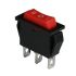 Перемикач KCD3-103 ON-OFF-ON (3pin) червоний 250В 15А Daier 1018167