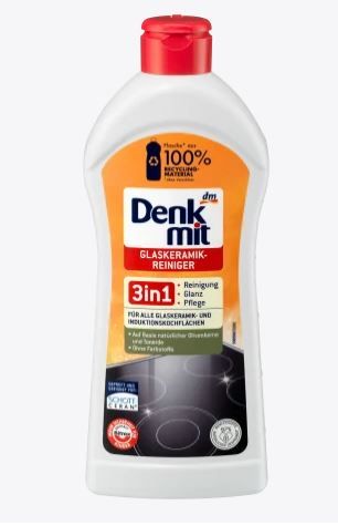 Засіб для очищення поверхні зі склокераміки Denkmit Glaskeramik-Reiniger 300мл. 4058172348914