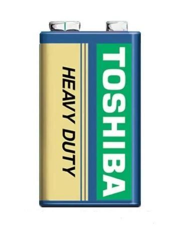 Батарейка крона Toshiba 9V сольова 6F22 HEAVY DUTY 1206