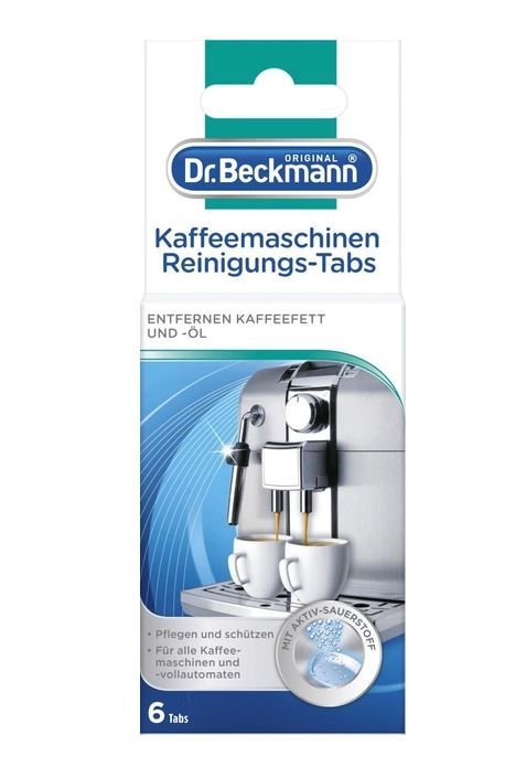 Засіб від кавових масел 6 таб. Dr. Beckmann Kaffeemaschinen Reinigungs-Tabs 4008455028712
