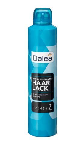 Лак для ультра-сильної фіксації волосся Balea Haarlack 7 рівень 300 мл Німеччина 4058172488191