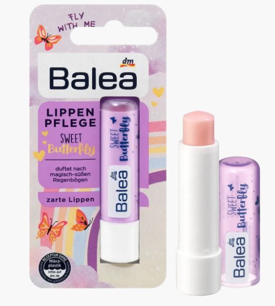 Бальзам для губ Denkmit Balea Sweet Butterfly 4,8гр 4066447239379