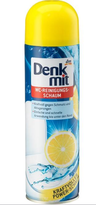 Засіб для чищення унітазу пінний Denkmit WC-Reinigungsschaum Zitrone 500мл. 4066447519808