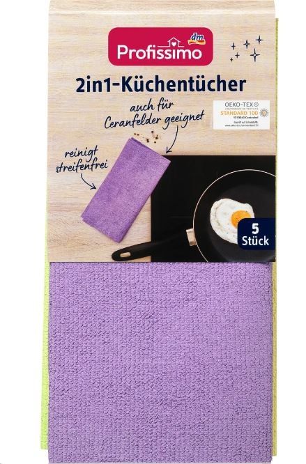 Рушники кухонні Profissimo 2 in1-Kuchentucher 5шт. 4066447123623
