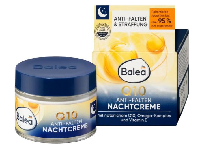 Крем нічний проти зморшок Balea Q10 Anti-Falten Nachtcreme 4066447233841