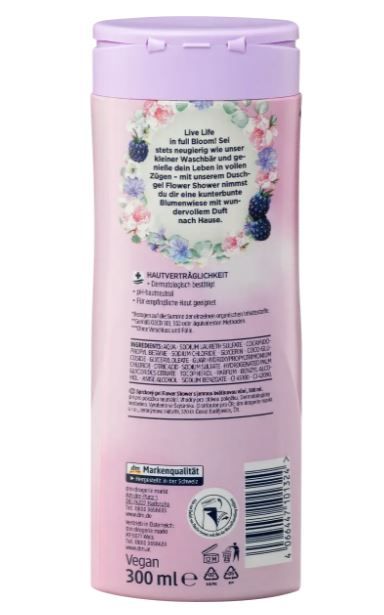 Гель для душа Balea Flower Shower 300мл 4066447234497