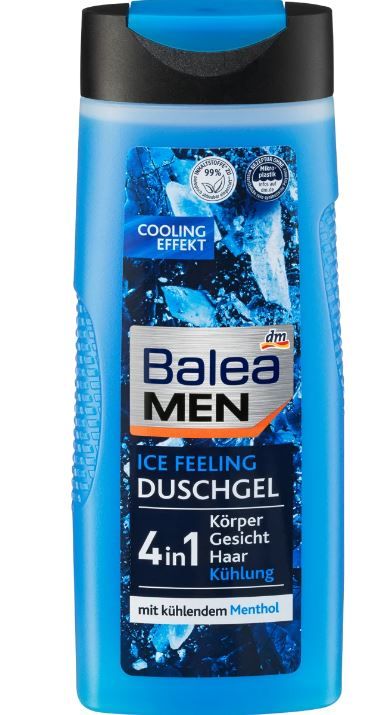 Гель для душу Balea Ice Feeling Shower Gel Men 4 in 1 300мл Німеччина 4066447054637
