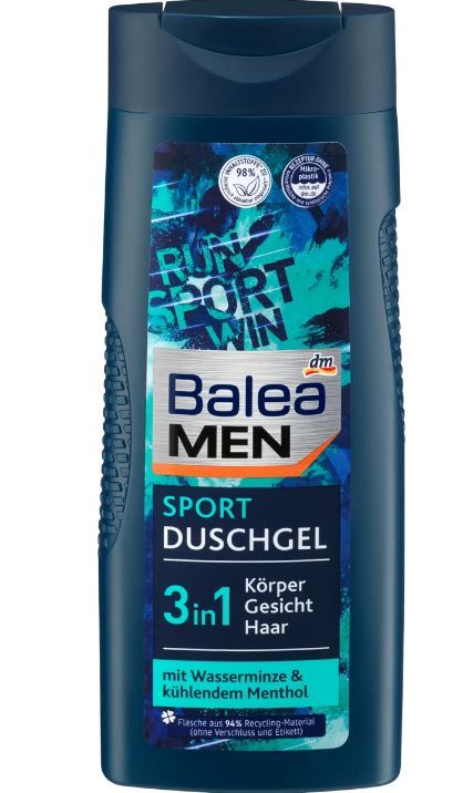 Гель для душа Balea Men Duschgel Sport  3 в 1 300мл Германия 4066447349290