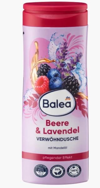 Гель для душу Balea Beere and Lavendel 300мл. Німеччина 4066447519907