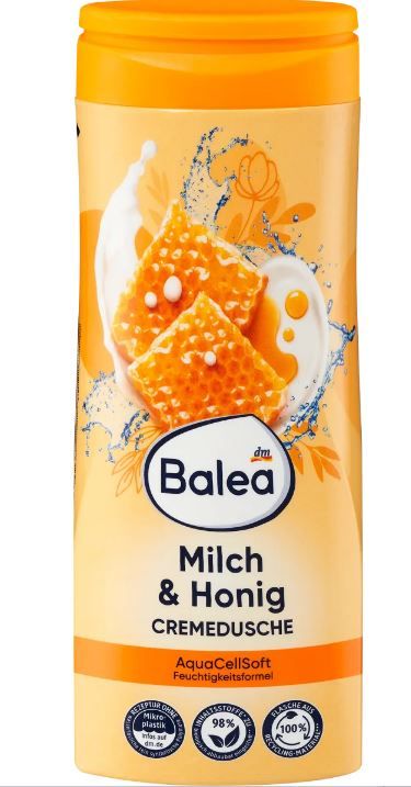 Гель для душу чутливої шкіри Balea Milch &amp; Honig 300мл. Німеччина 4066447234633