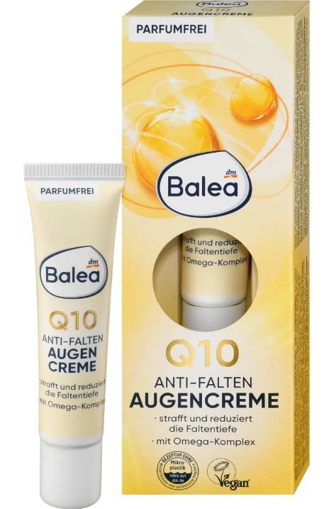 Крем против морщин вокруг глаз Balea Q10 Anti-Falten Augencreme 15мл 4066447428780