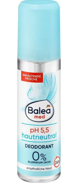 Дезодорант жіночий нейтральний для шкіри спрей Balea Med pH 5.5 Нautneutral 75мл Німеччина 4066447502978