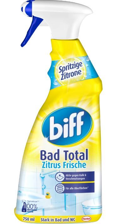 Засіб від вапняного нальоту та бруду Bad Total Zitrus Frische 750мл Henkel 4015000314886