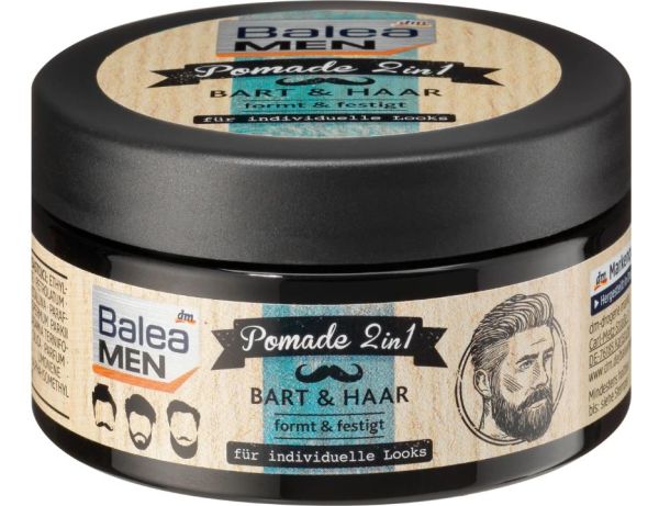 Крем моделюючий для бороди та волосся 2 в 1 Balea Men Pomade 2 в 1 100мл 4010355247193