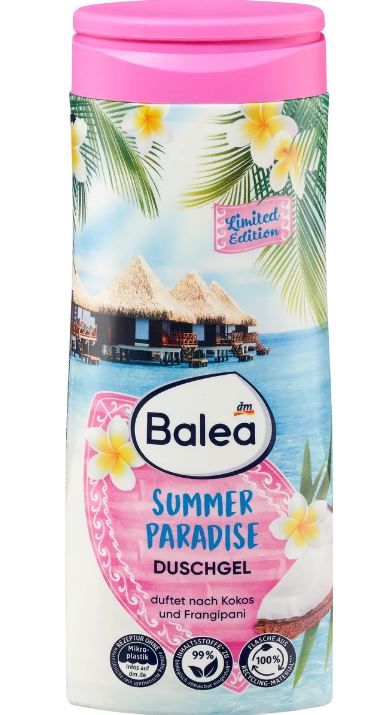 Гель для душу Balea Summer Paradise для чутливої ??шкіри 300мл 4066447668100