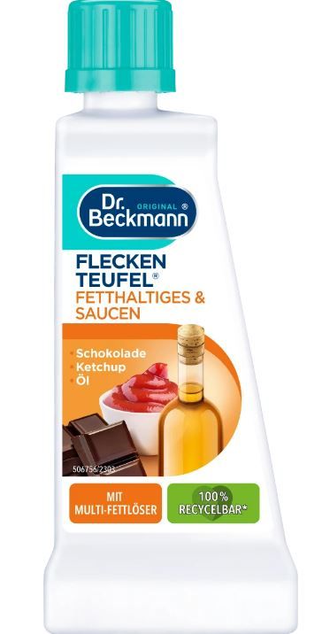 Универсальный пятновыводитель Dr. Beckmann Fetthaltiges & Saucen жиры и соусы 50гр 4008455004037