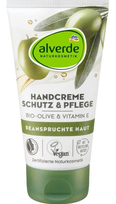 Крем для рук з органічною оливковою олією та вітаміном Е Averde Schutz &amp; Pflege Bio-Olive 75мл 4066447429527