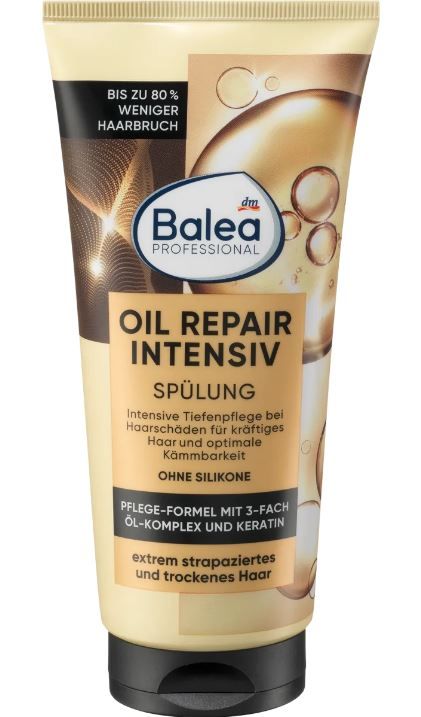 Кондиціонер для волосся Balea Professional Repair Intensiv олія аргани марули бабасу 200мл 4066447365443