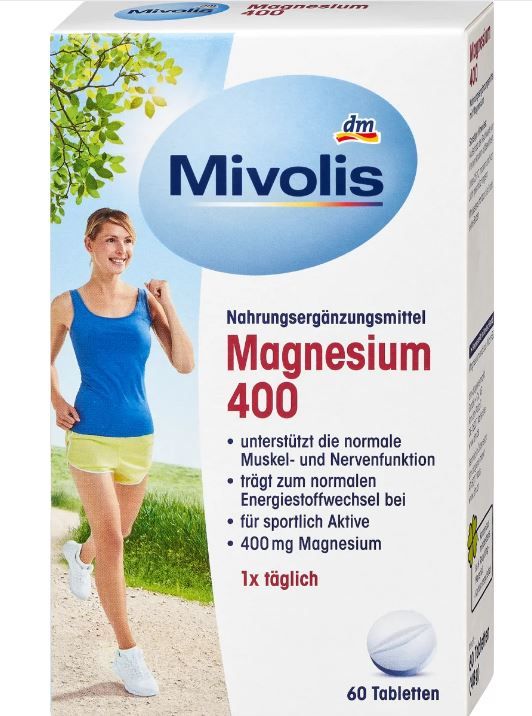 Витаминный комплекс в таблетках Mivolis Magnesium 400 60 шт. Германия 4058172695155