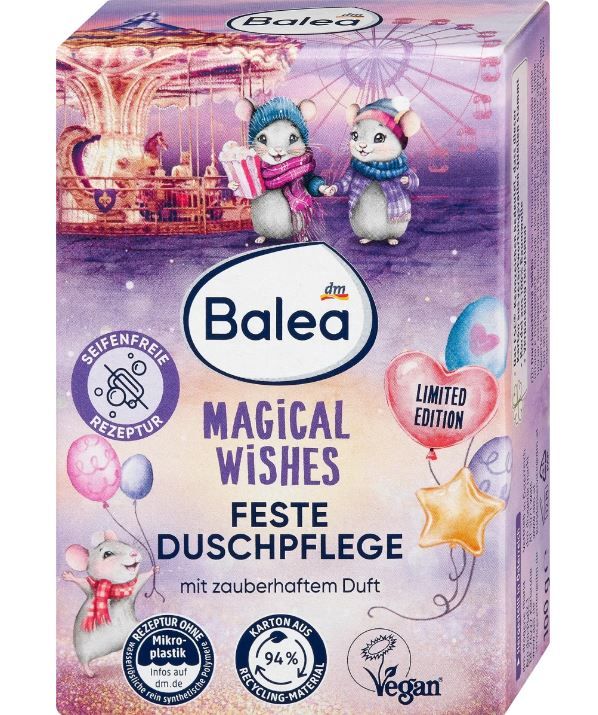 Гель для душу пілінг твердий Balea Magical Wishes 100гр. 4066447756715